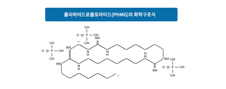 폴리헥사메틸렌구아디닌(PHMG) 화학구조식